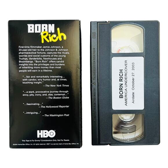 Born Rich VHS Jamie Johnson HBO Documentary Movie 2003 Ivanka Trump FYC - Picture 3 of 3